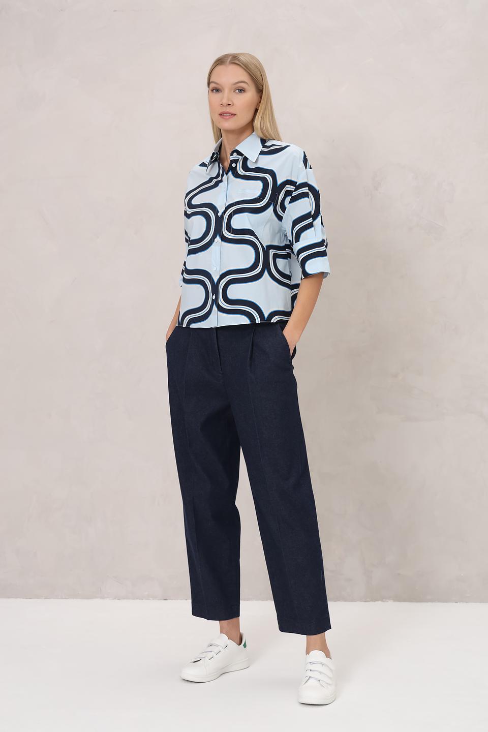 Рубашка Luisa Cerano с волнистым принтом