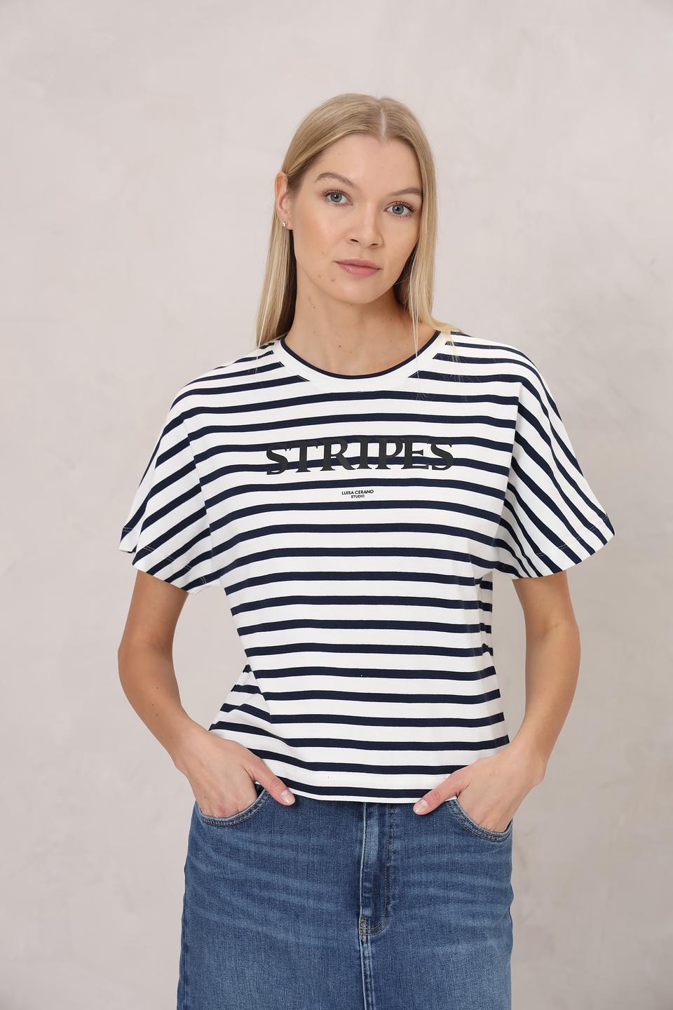 Футболка Luisa Cerano в полоску
