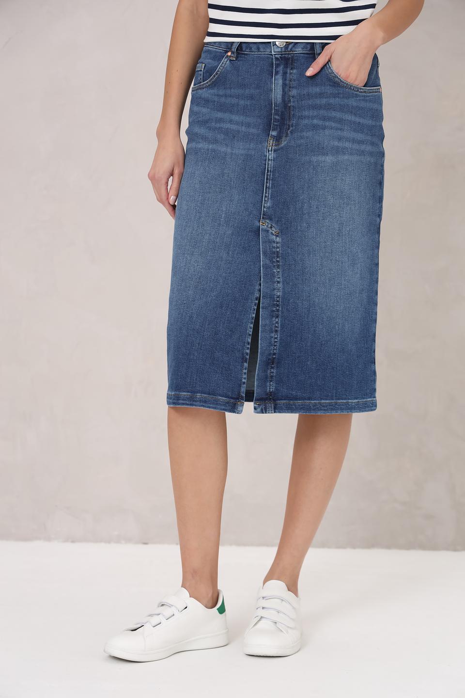 Юбка джинсовая Oui миди