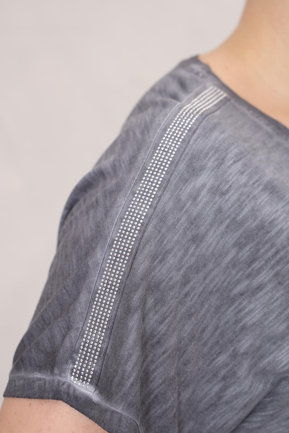 Футболка Via Appia с принтом серый