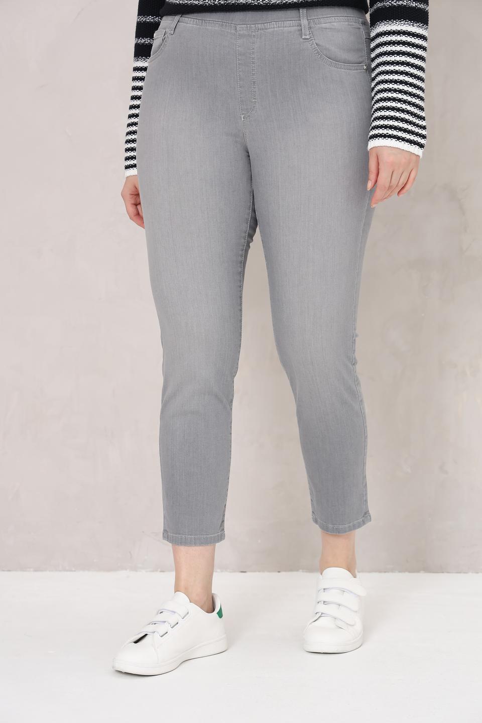 Джинсы Rabe collection серые укороченные