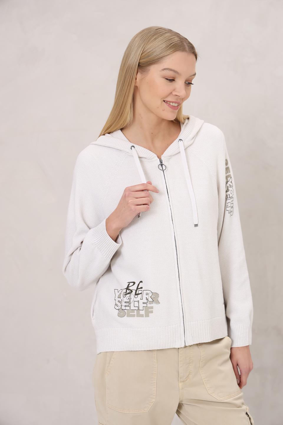 Жакет Lecomte с капюшоном белый