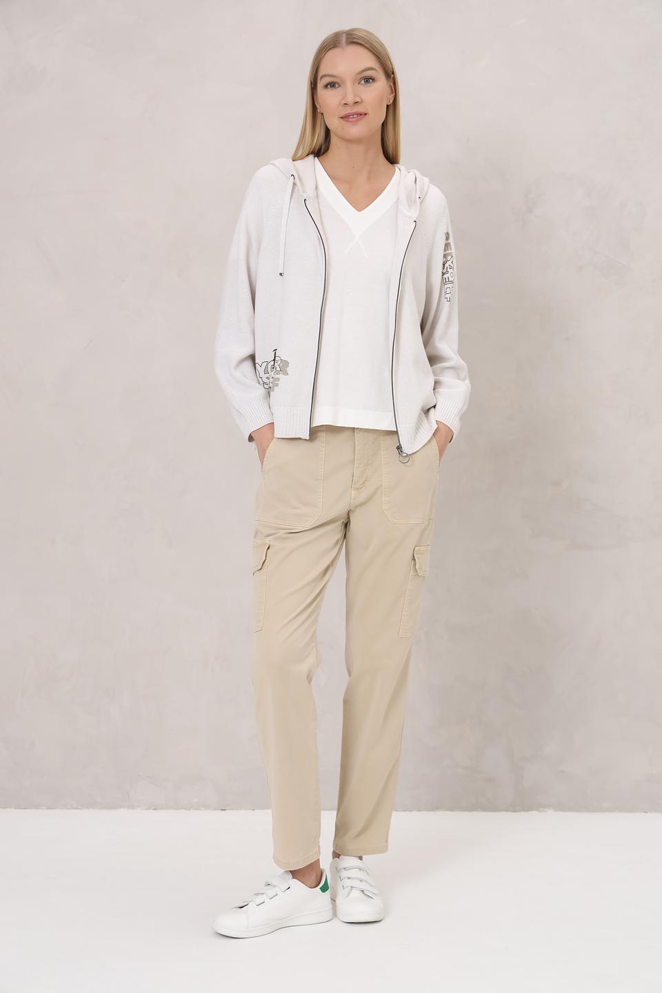 Жакет Lecomte с капюшоном белый