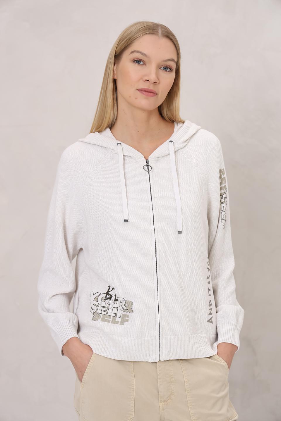 Жакет Lecomte с капюшоном белый