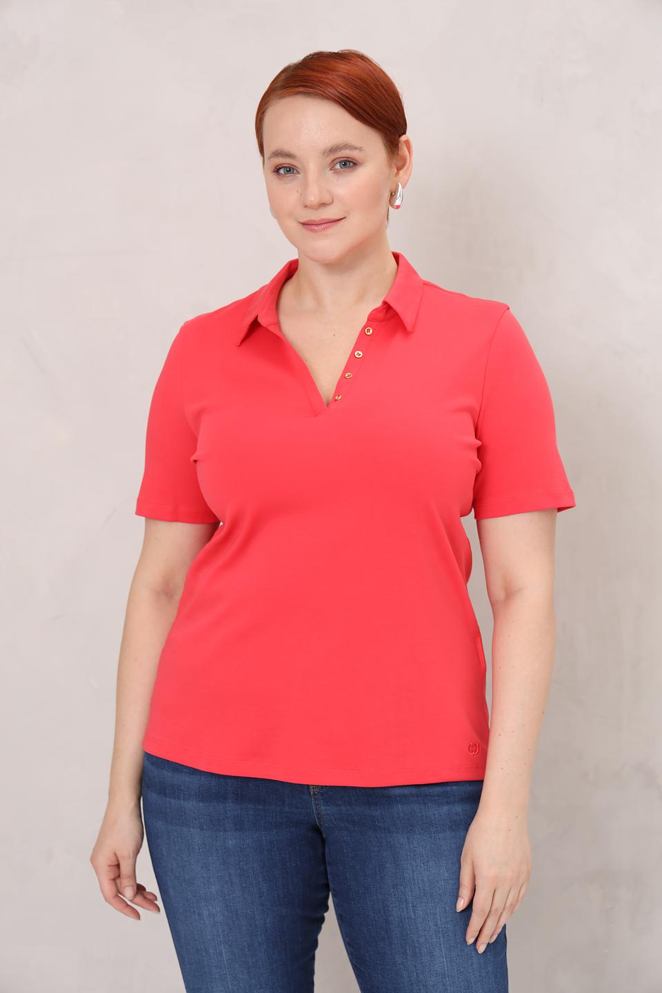 Футболка-поло Gerry Weber коралловая