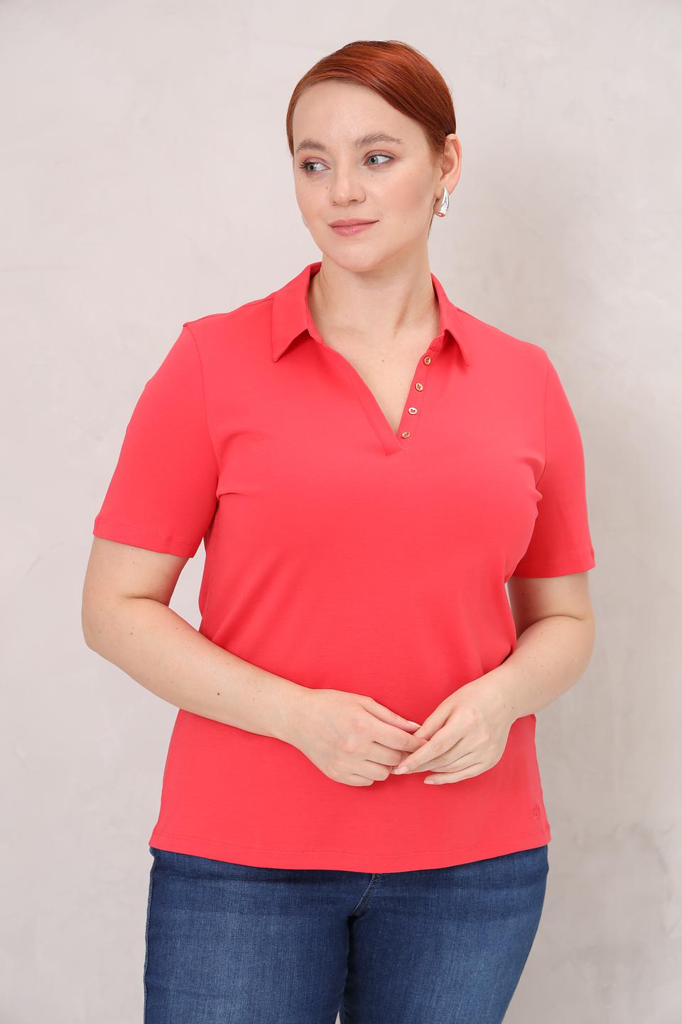 Футболка-поло Gerry Weber коралловая