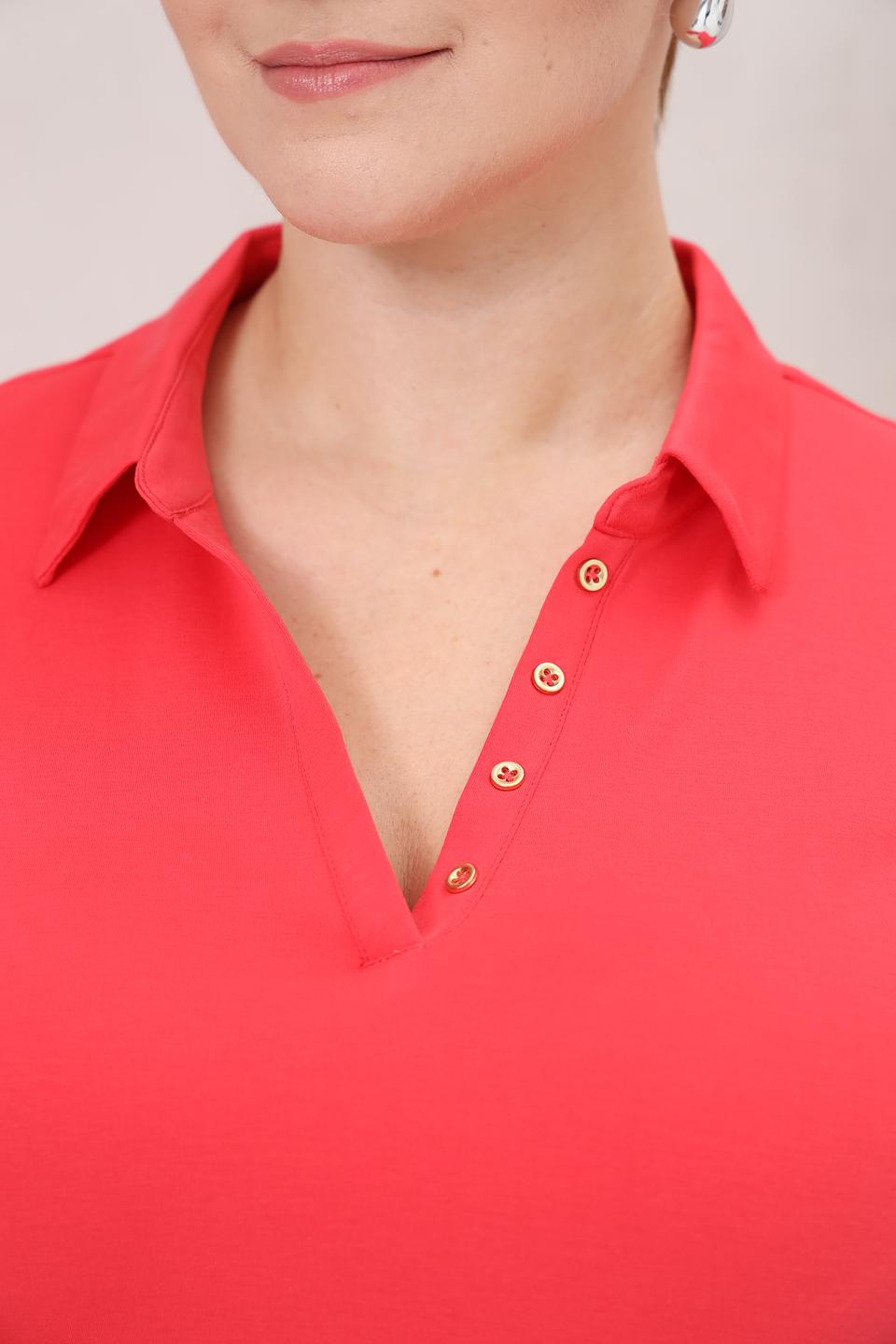 Футболка-поло Gerry Weber коралловая