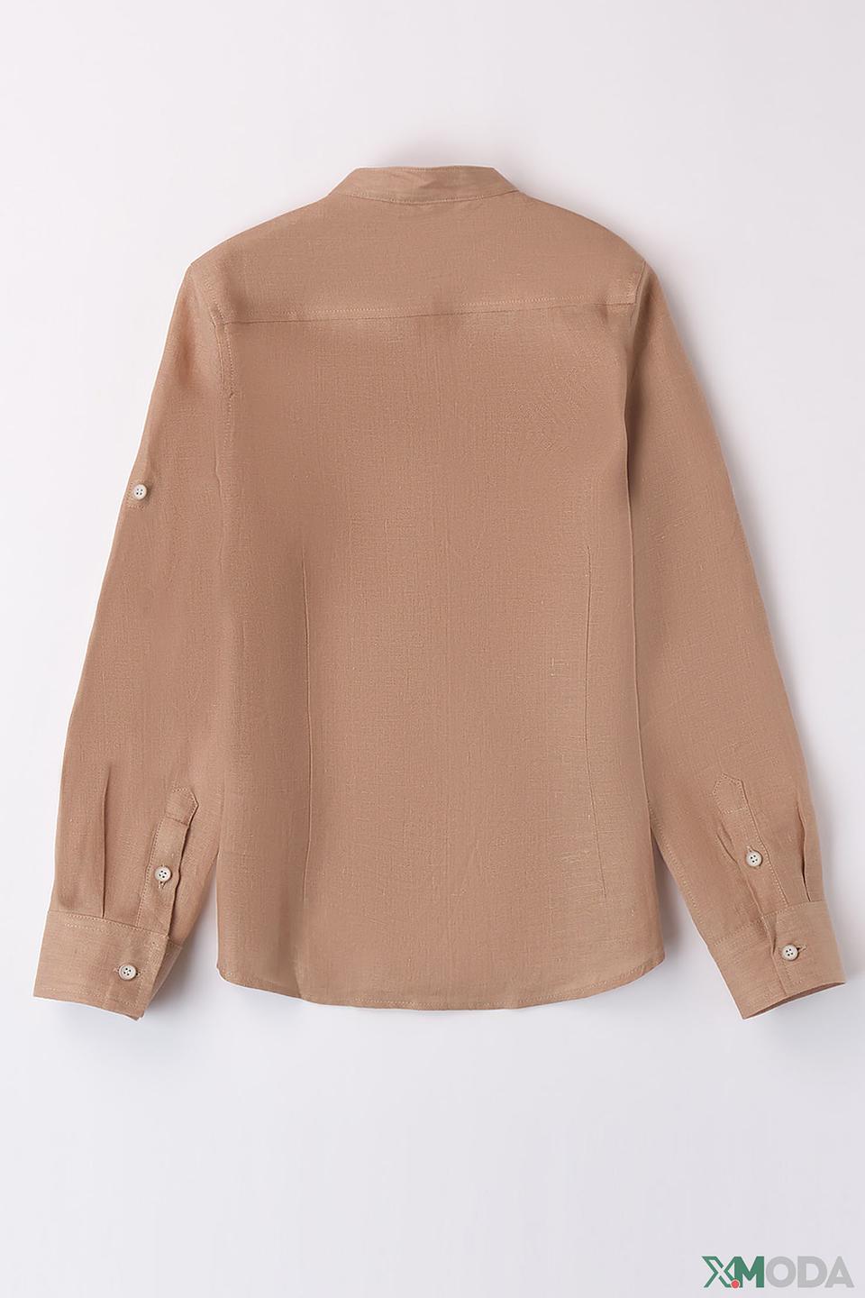 Рубашка Sarabanda лён коричневый