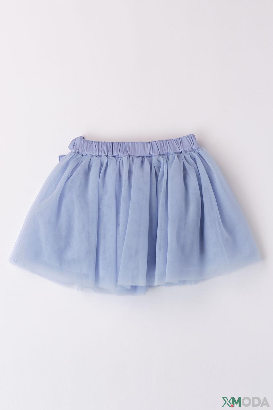 Юбка Ido детская голубая с бантом