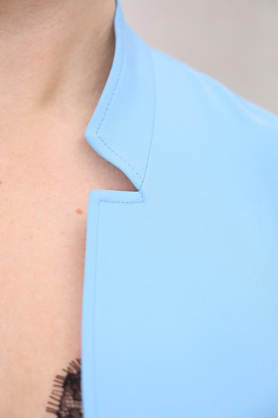 Жакет Frank Walder голубой приталенный