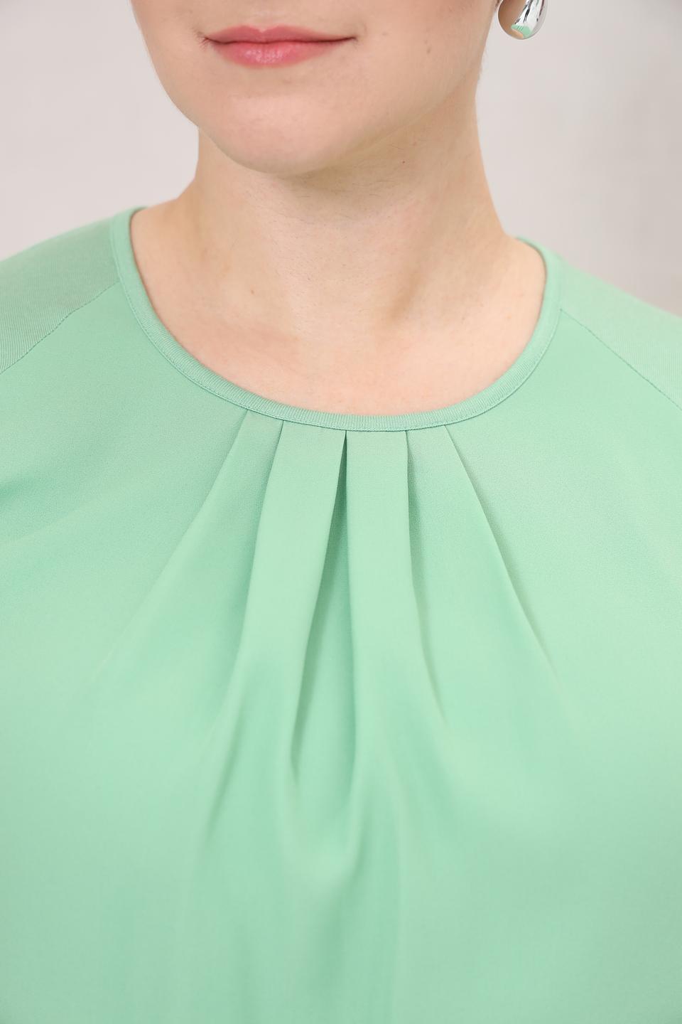 Блуза Frank Walder мятная с драпировкой