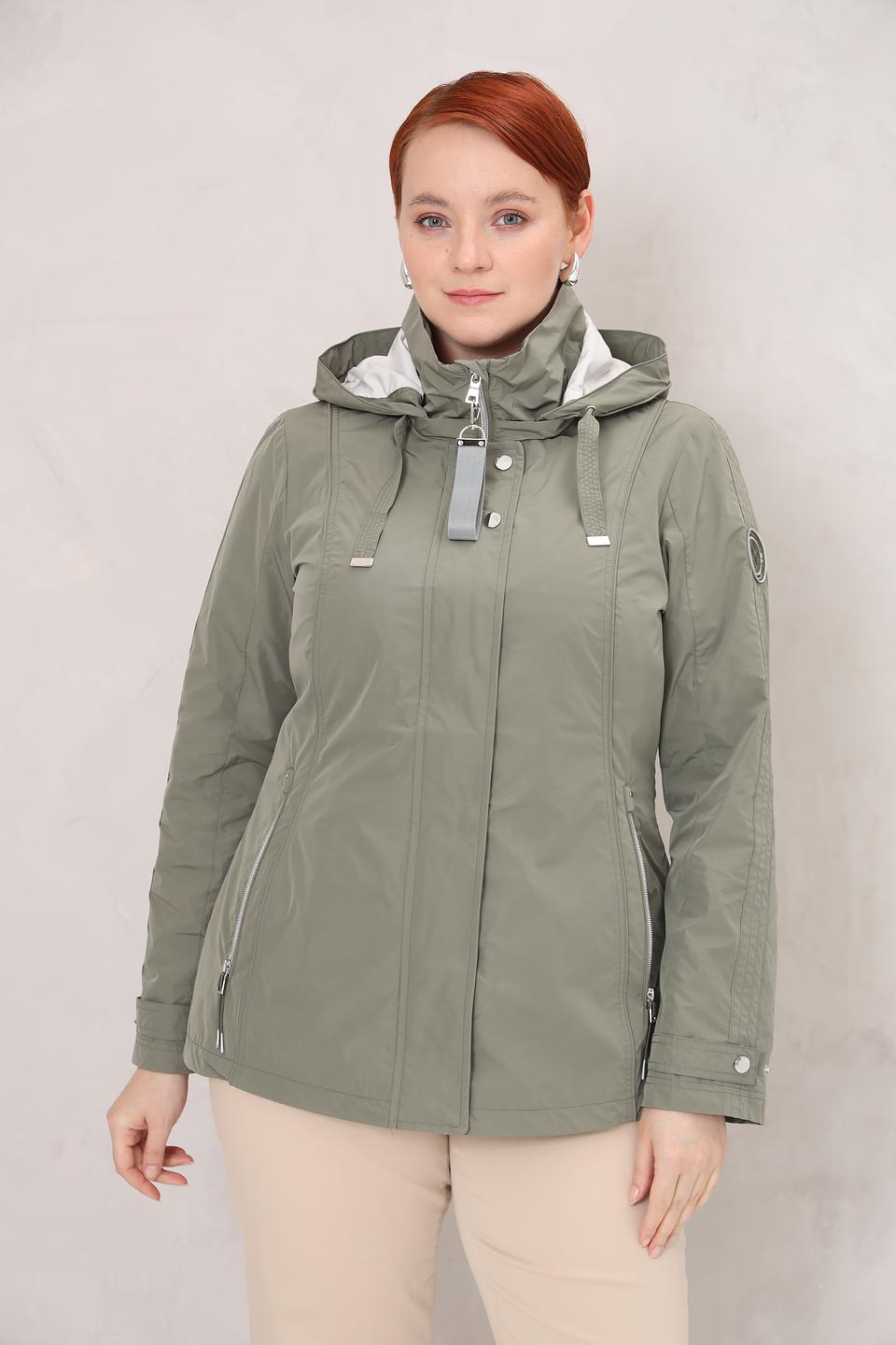 Куртка District хаки с капюшоном