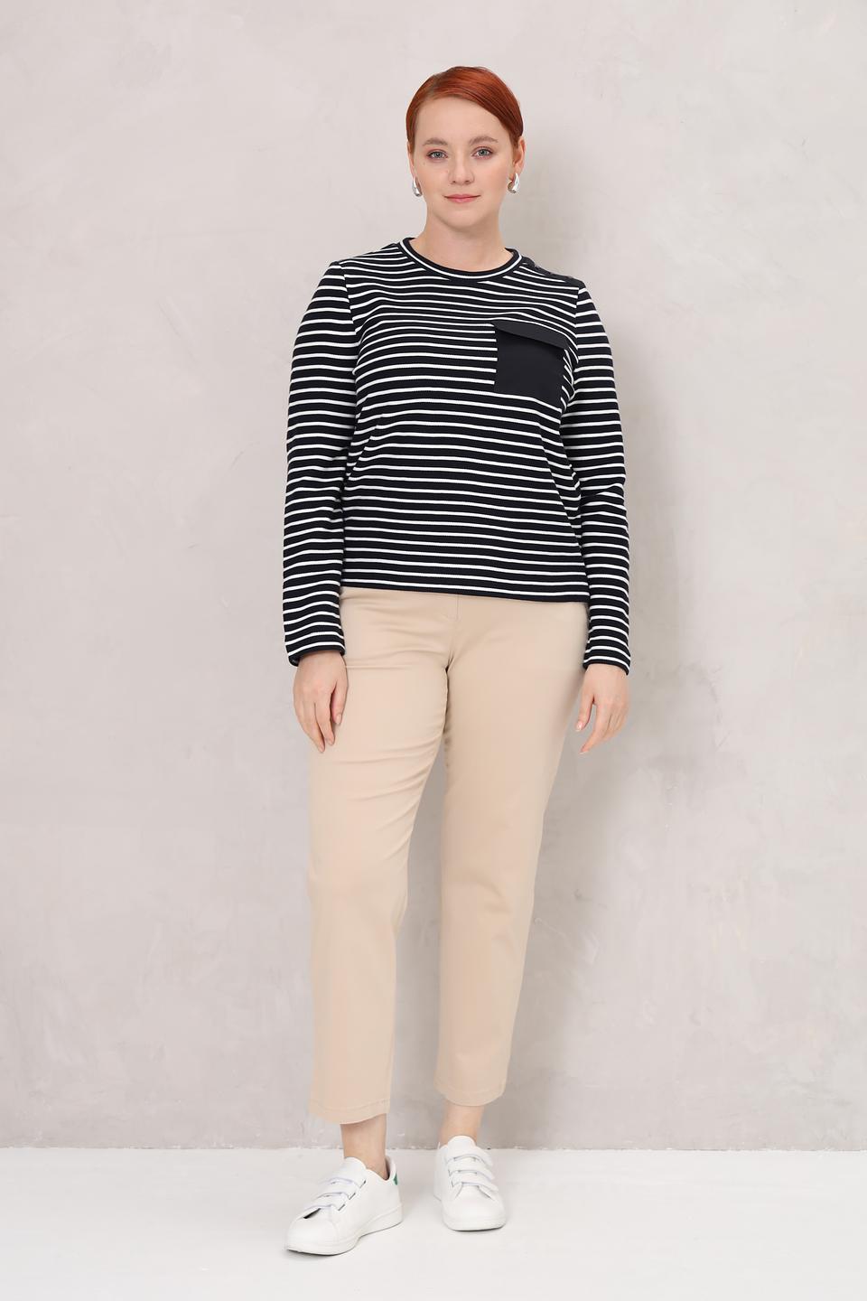 Пуловер Gerry Weber полоска чёрный