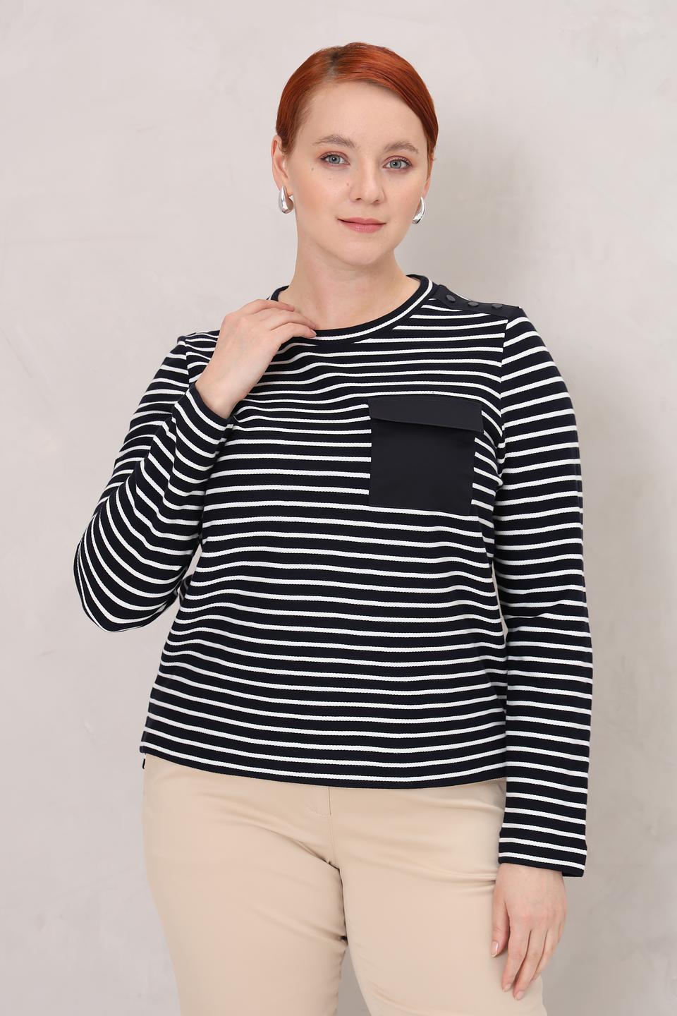 Пуловер Gerry Weber полоска чёрный