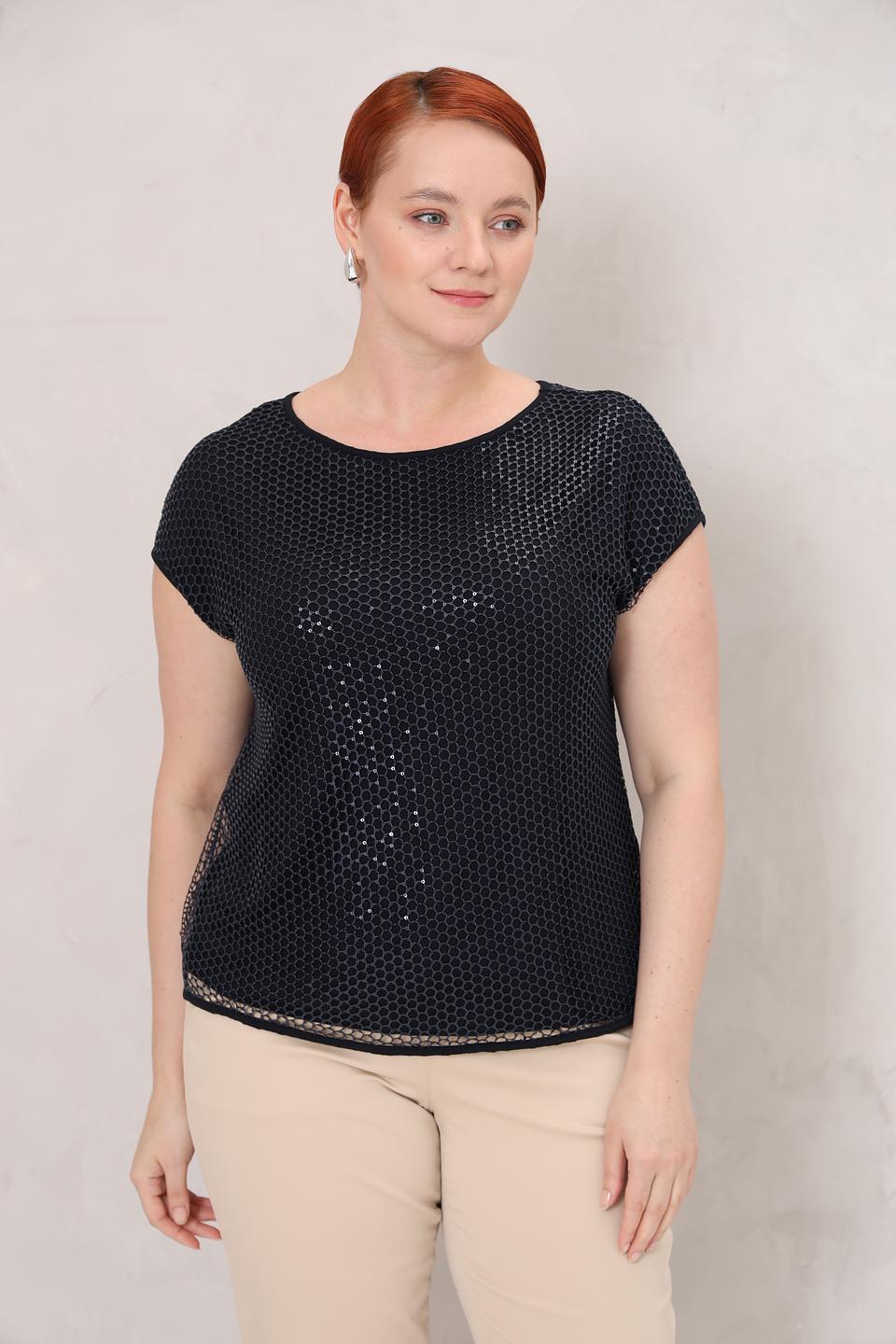 Топ Gerry Weber с вышивкой чёрный