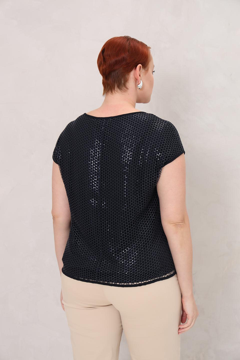 Топ Gerry Weber с вышивкой чёрный