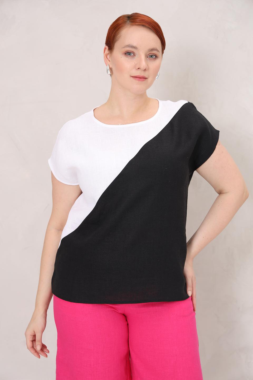 Футболка Electra style чёрно-белая