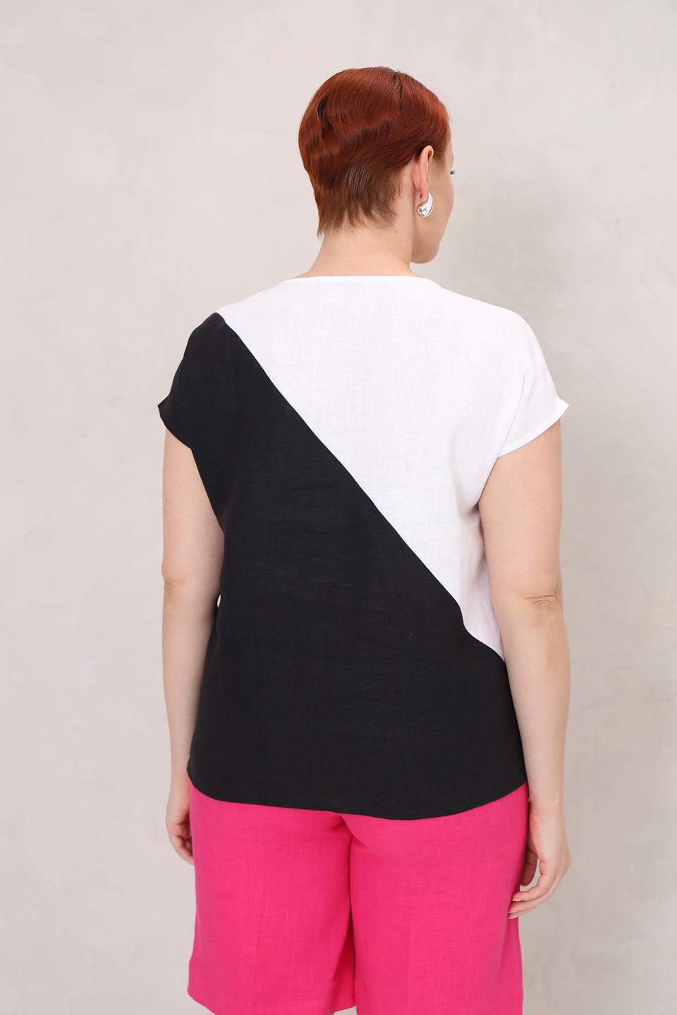 Футболка Electra style чёрно-белая