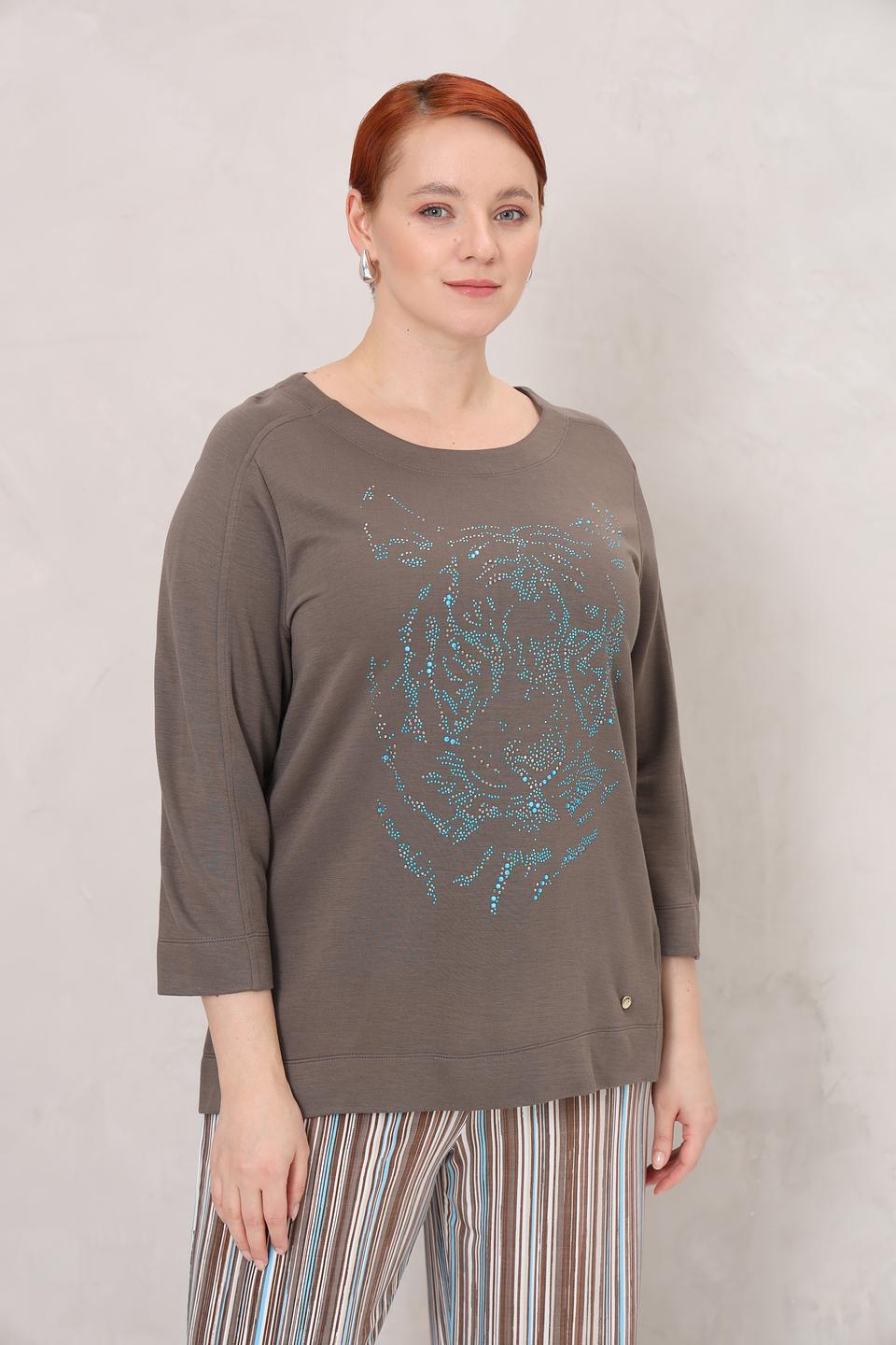 Пуловер Frapp с тигром