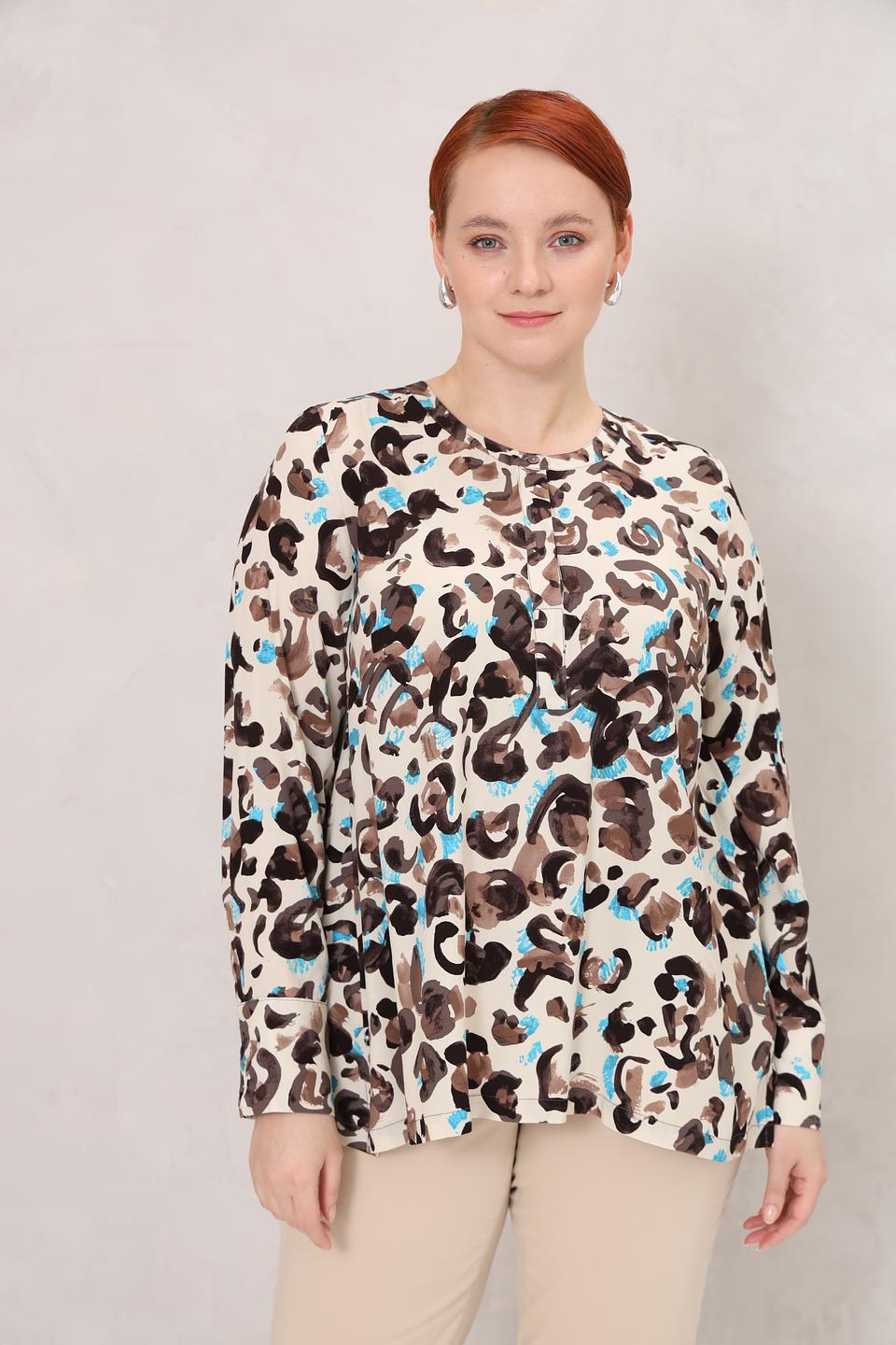 Блуза Frapp с абстрактным принтом