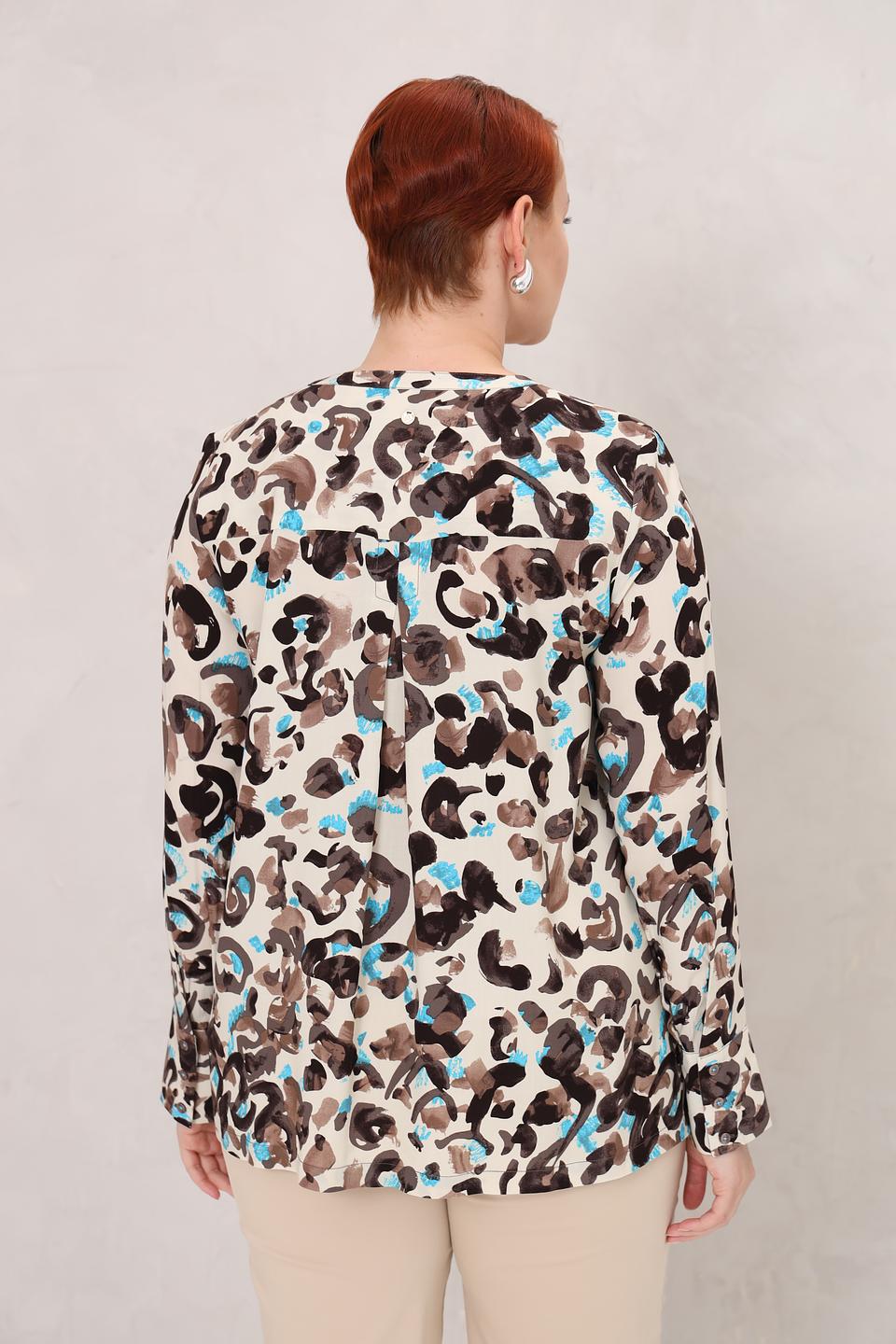 Блуза Frapp с абстрактным принтом