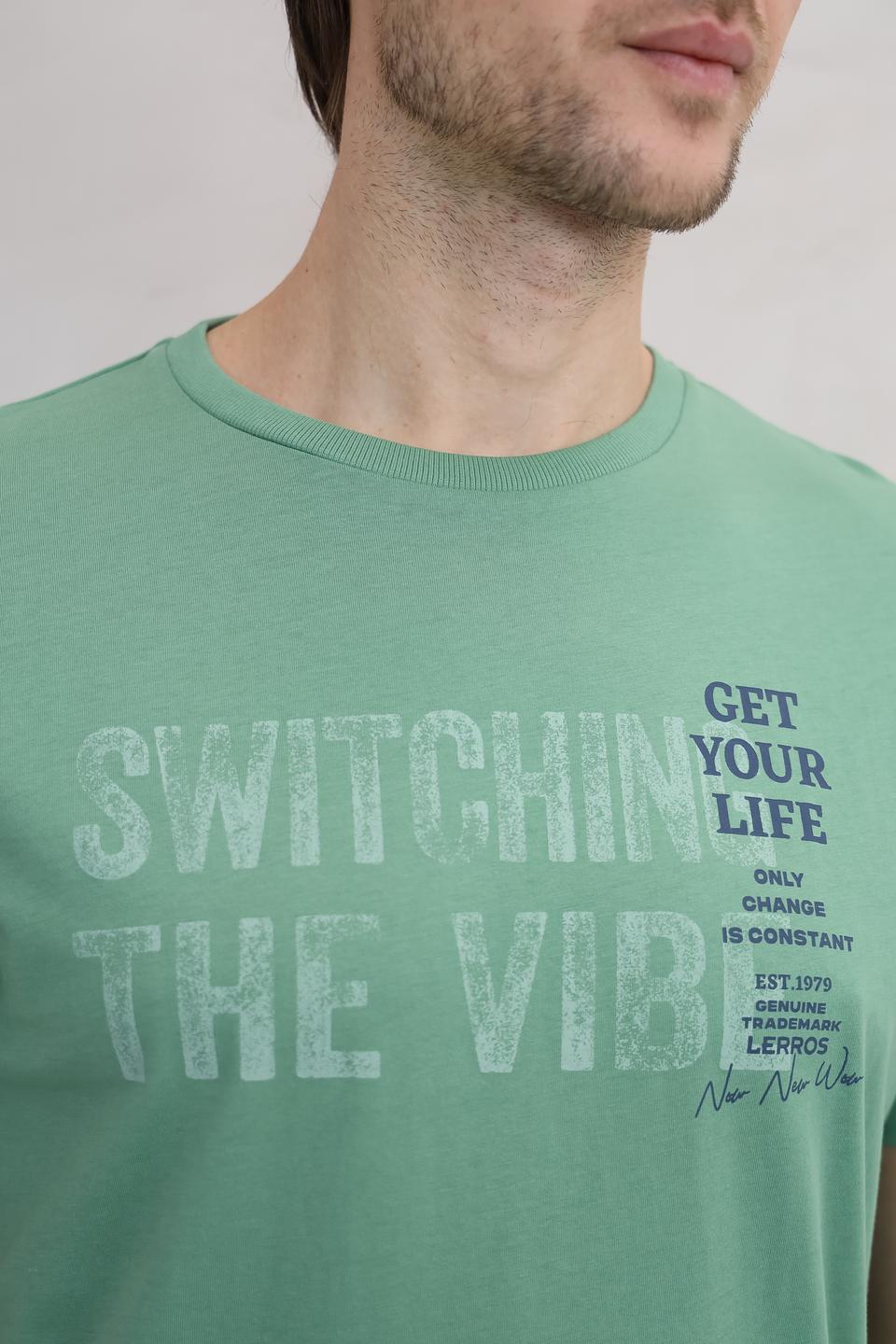 Футболка Lerros с принтом зелёная