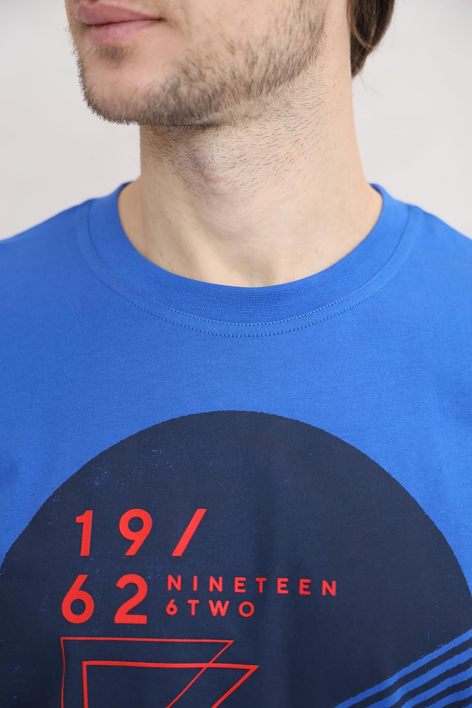 Футболка Tom Tailor синяя с принтом