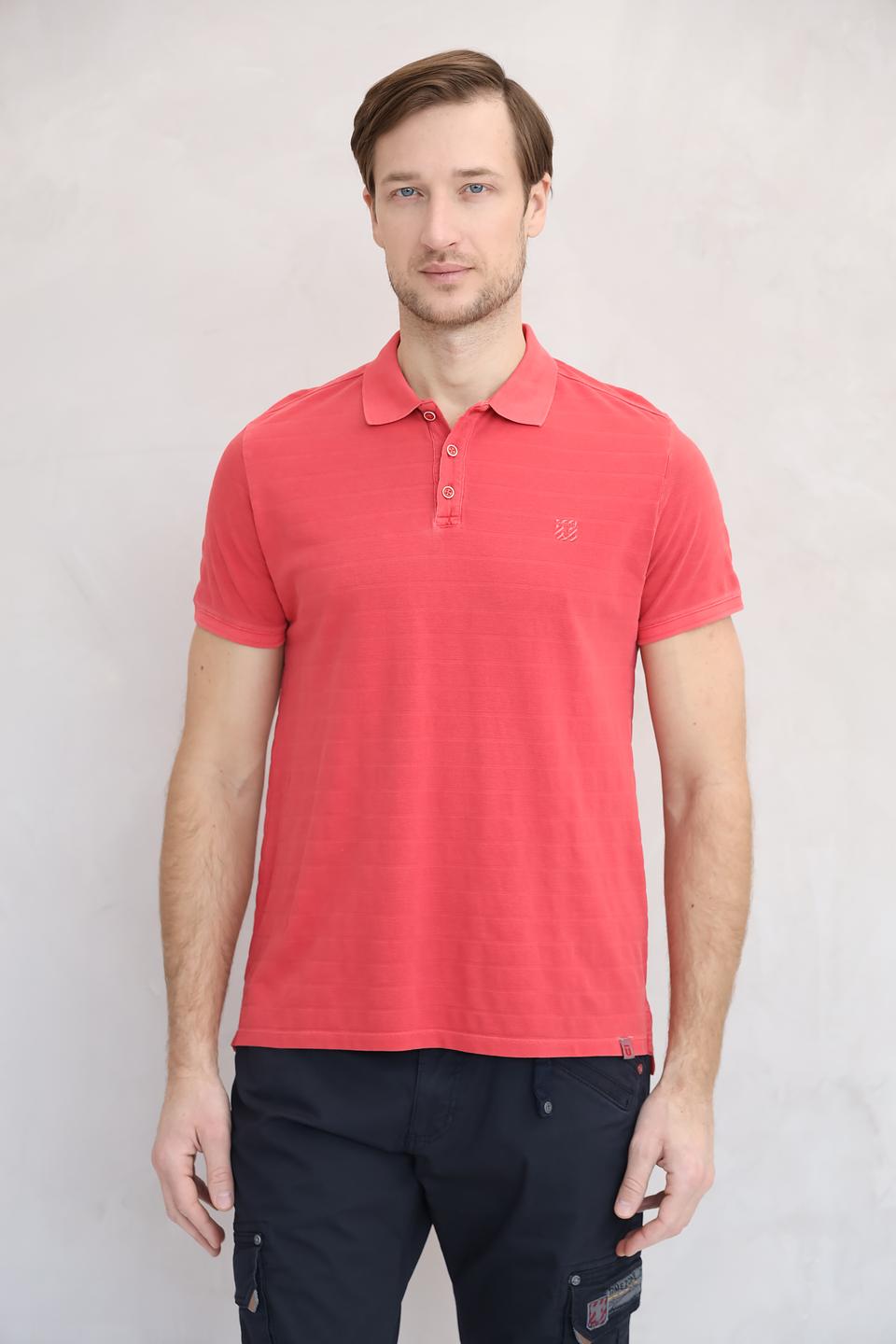 Поло Time Zone, кораллового цвета