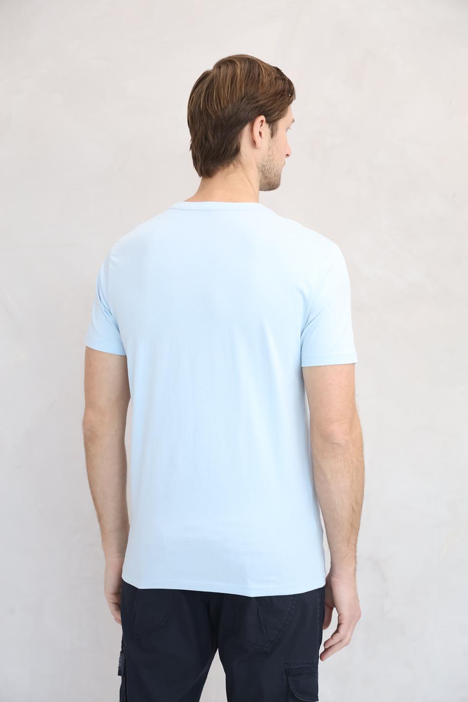 Футболка Time Zone голубая с логотипом