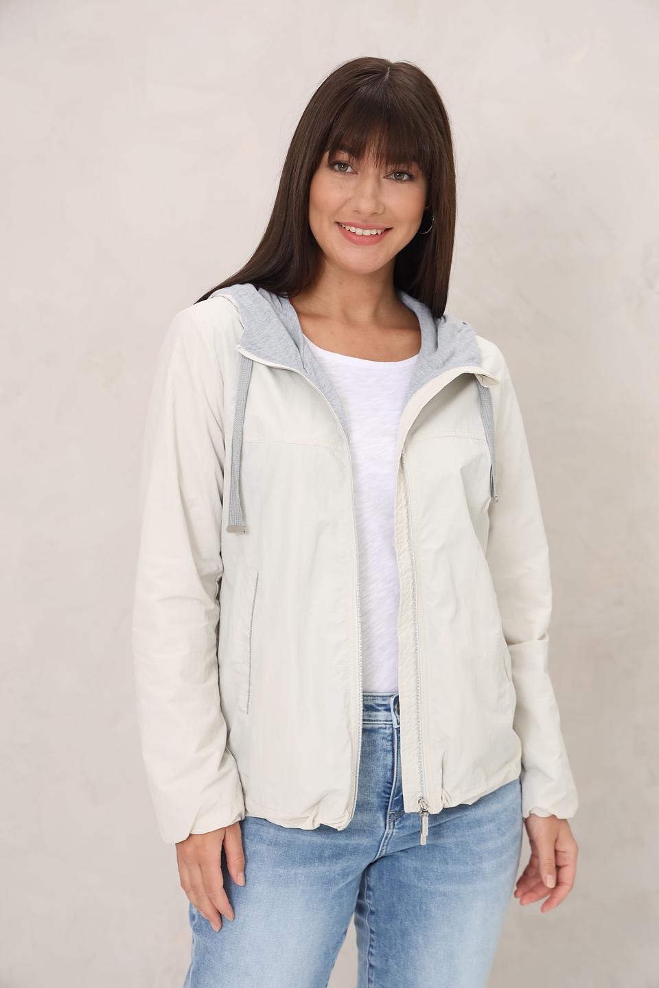 Куртка White Label с капюшоном бежевая