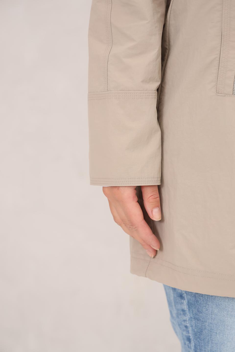 Плащ White Label с капюшоном бежевый