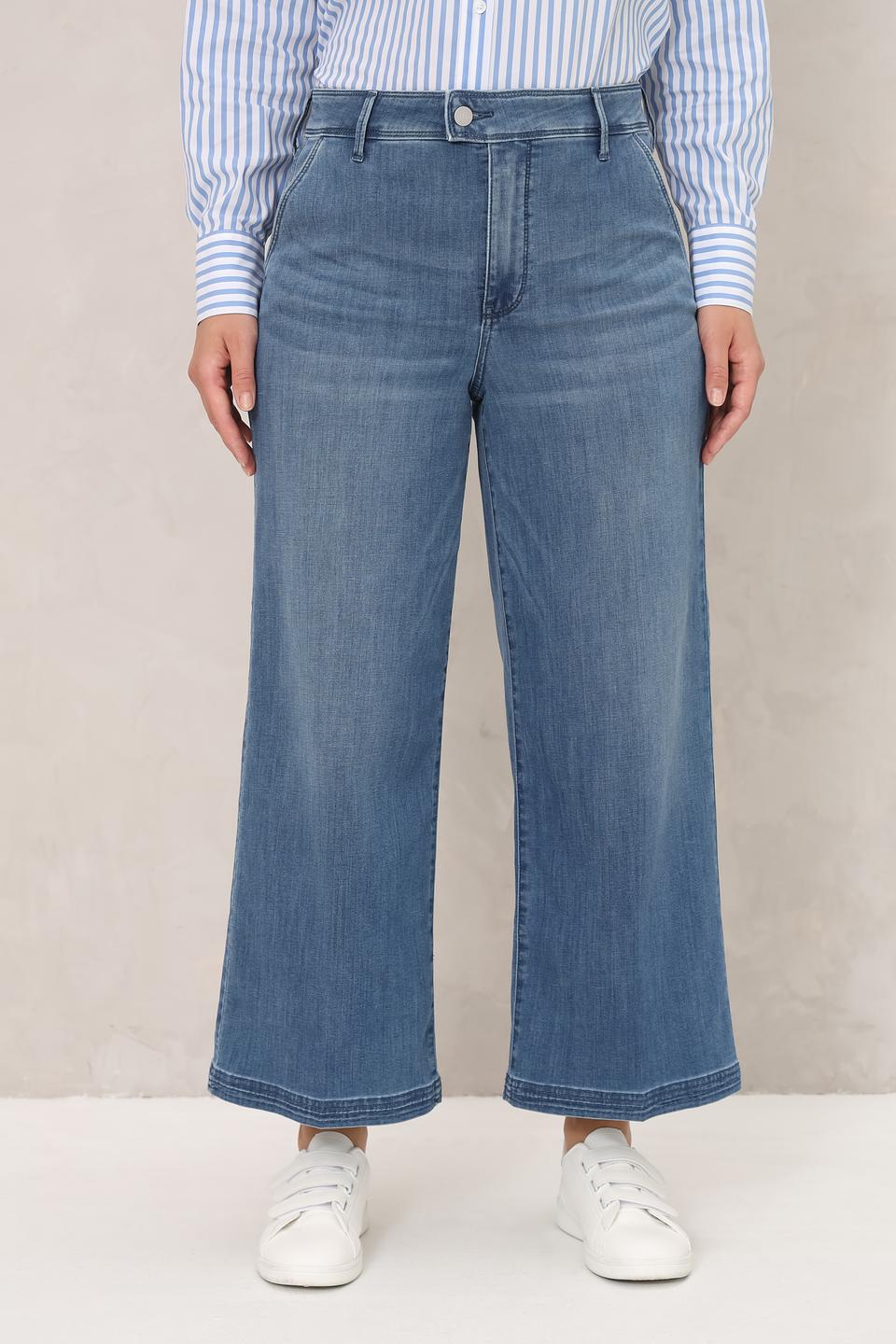 Джинсы NYDJ клеш голубой