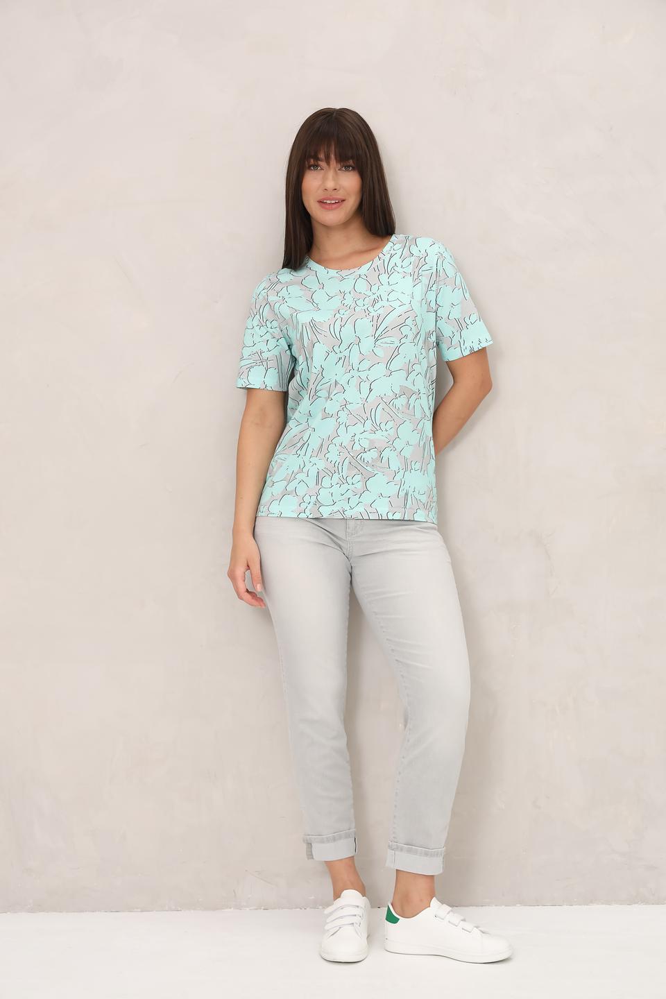 Футболка Monari с принтом мятный