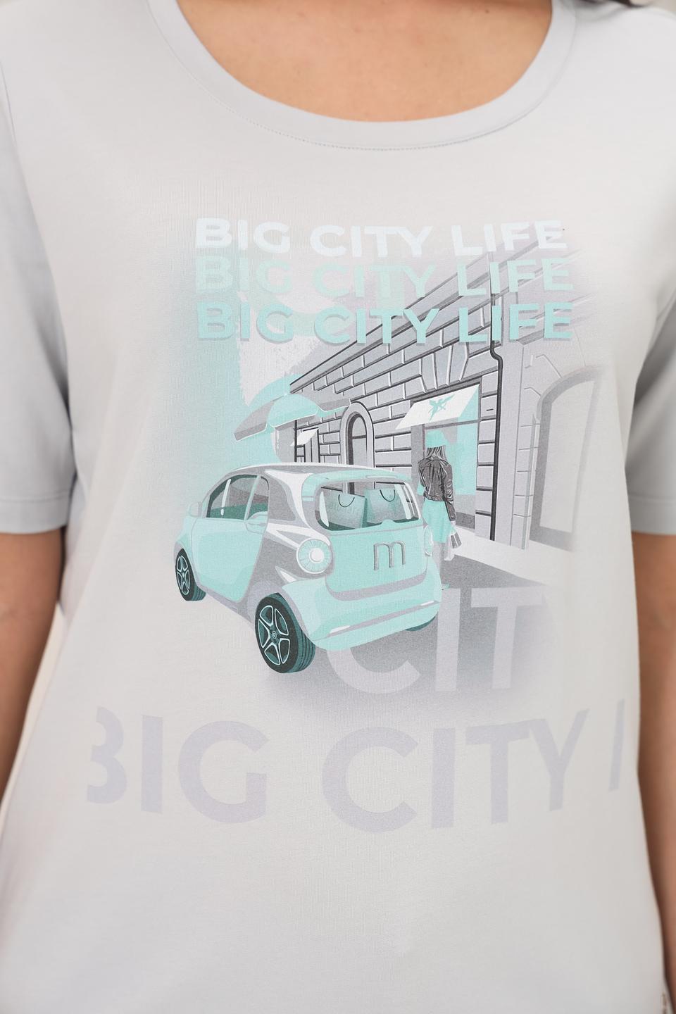 Футболка Monari с принтом голубой