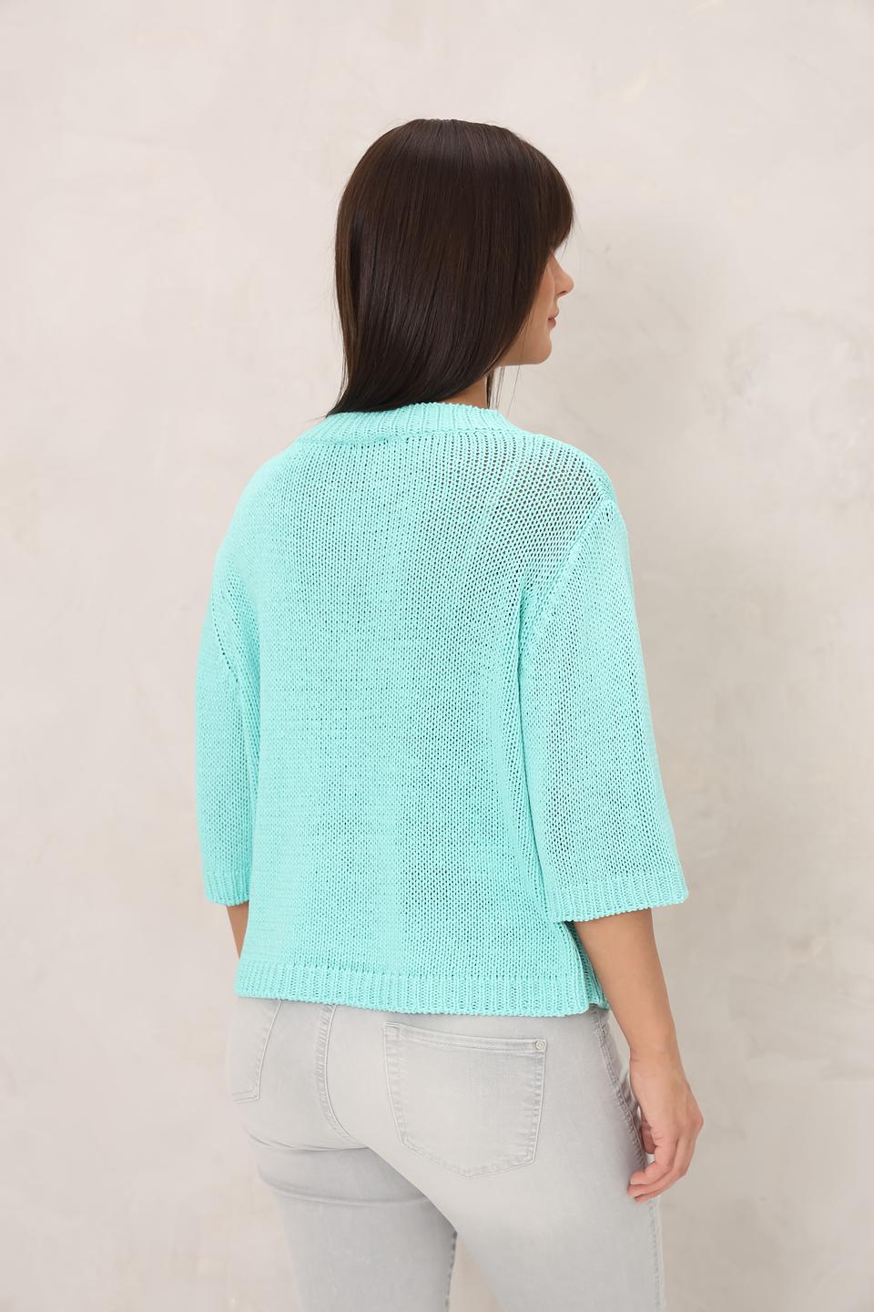 Пуловер Monari мятный с 3/4 рукавом