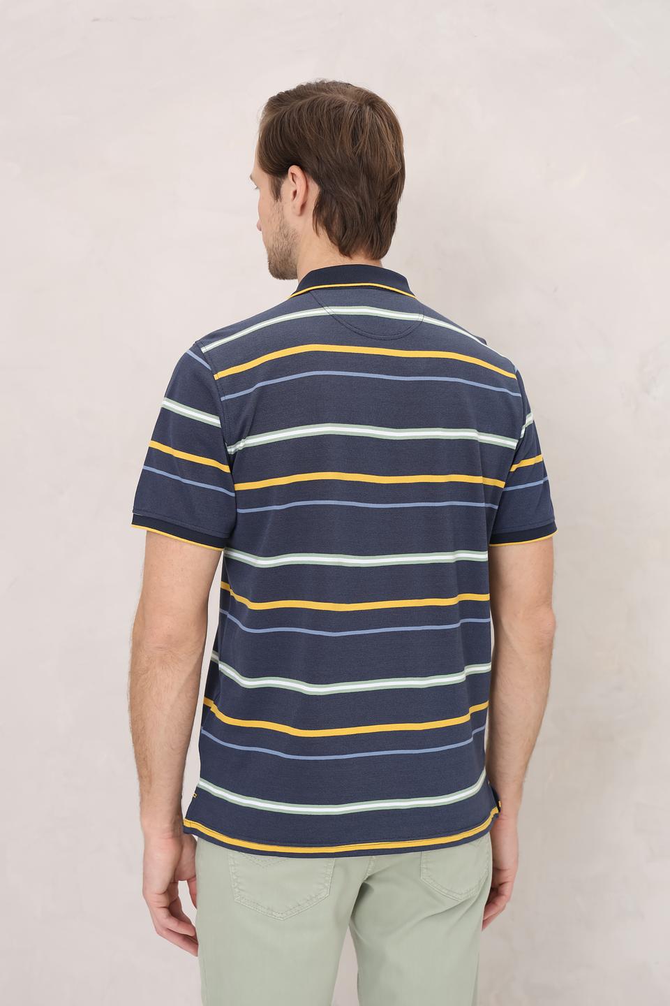Поло Casa Moda в полоску синий