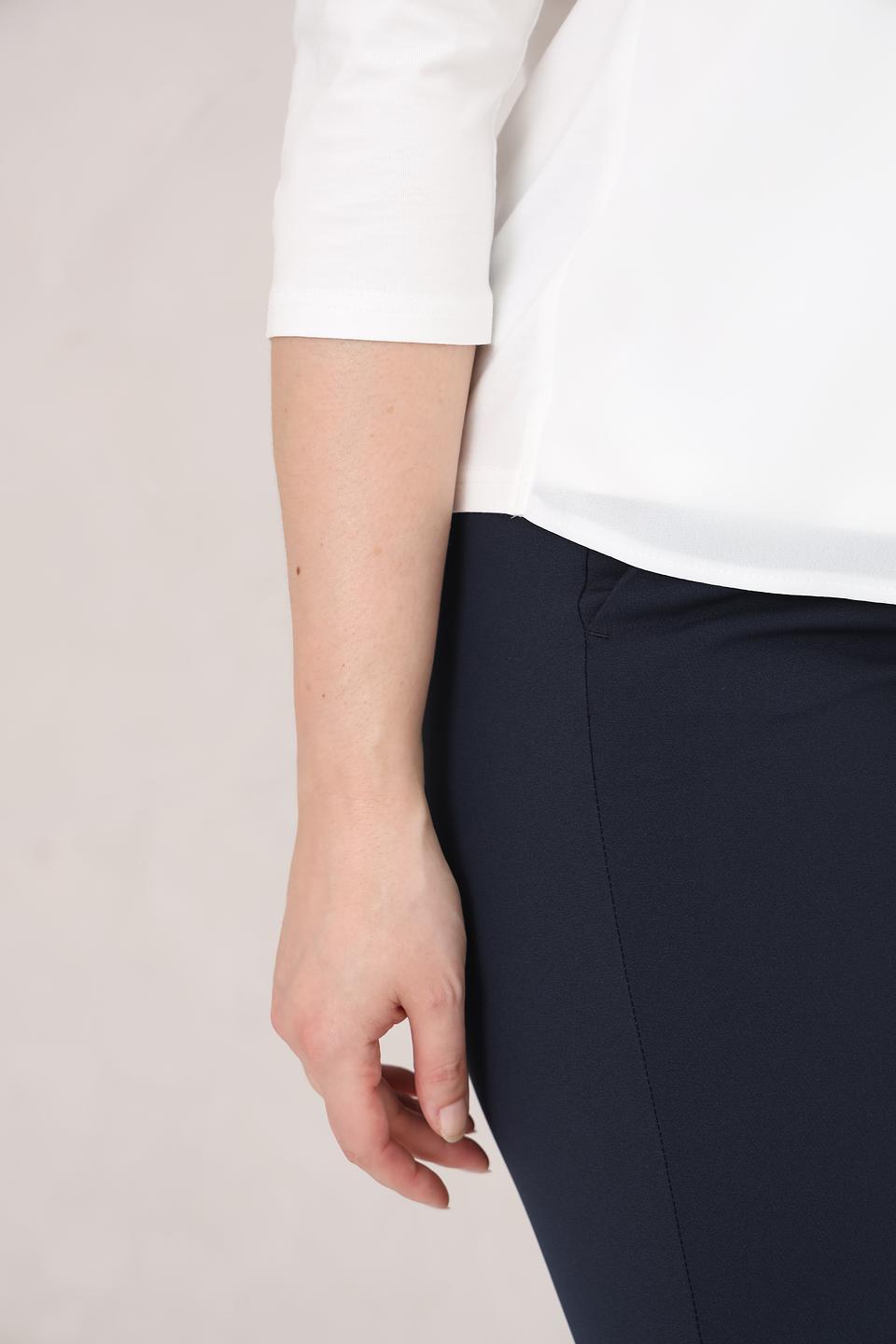 Блуза Frank Walder белая V-образный вырез