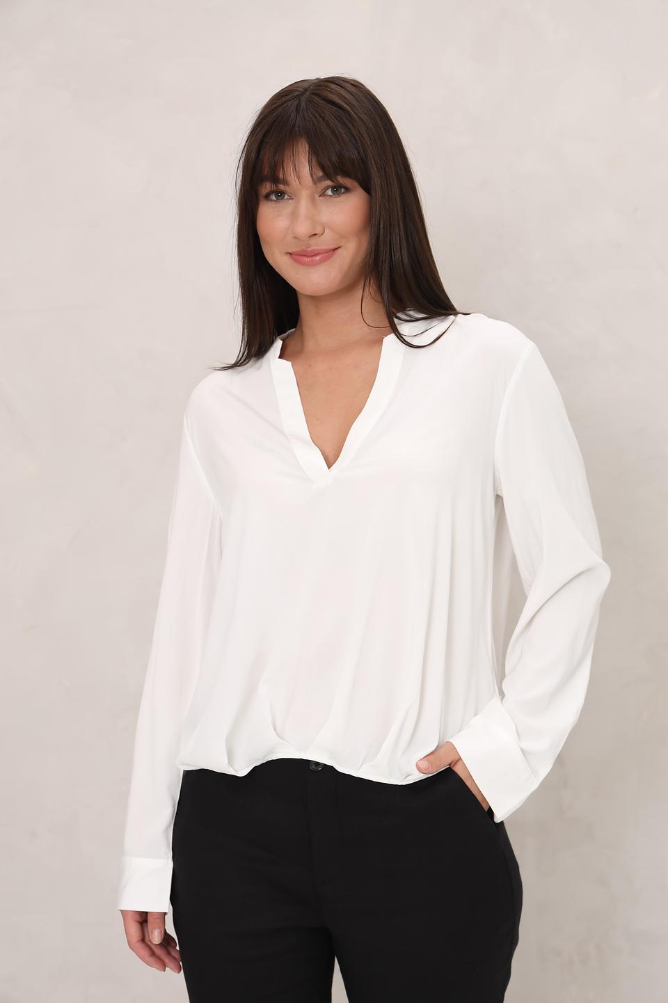 Блуза Tom Tailor с V-образным вырезом