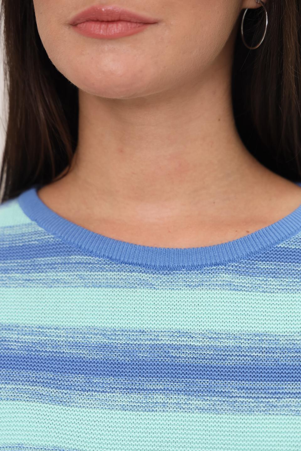 Пуловер Tom Tailor полоска голубой