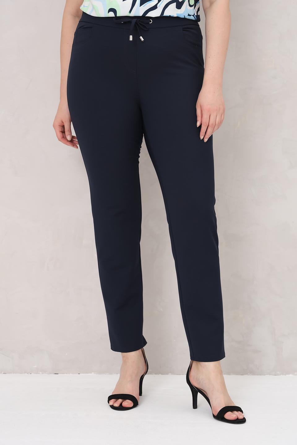 Брюки Frank Walder с завязками темно-синие