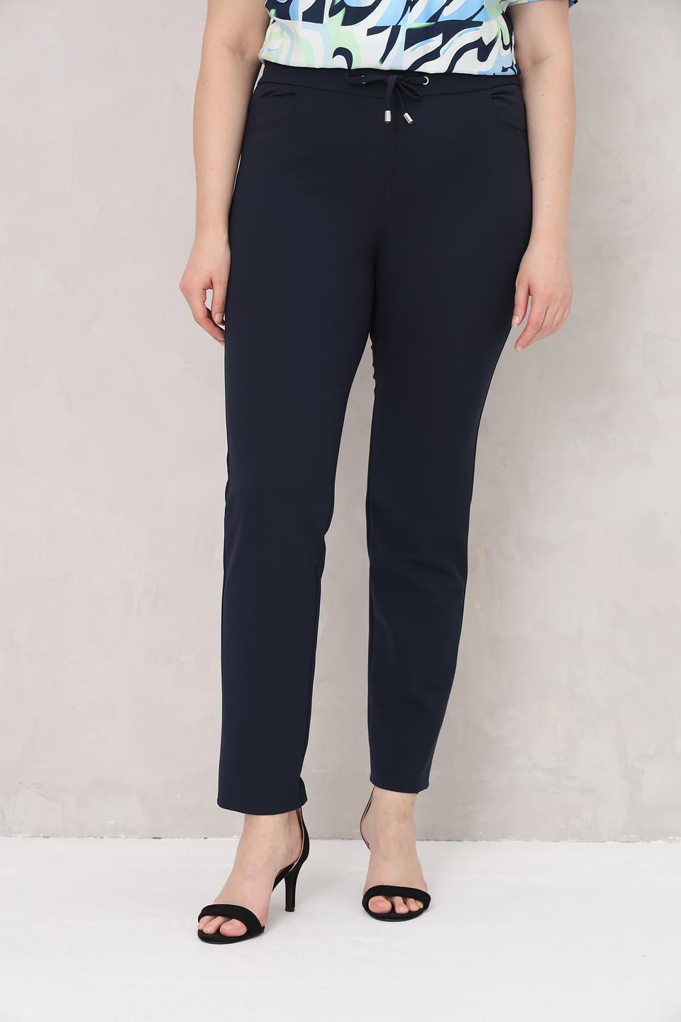 Брюки Frank Walder с завязками темно-синие