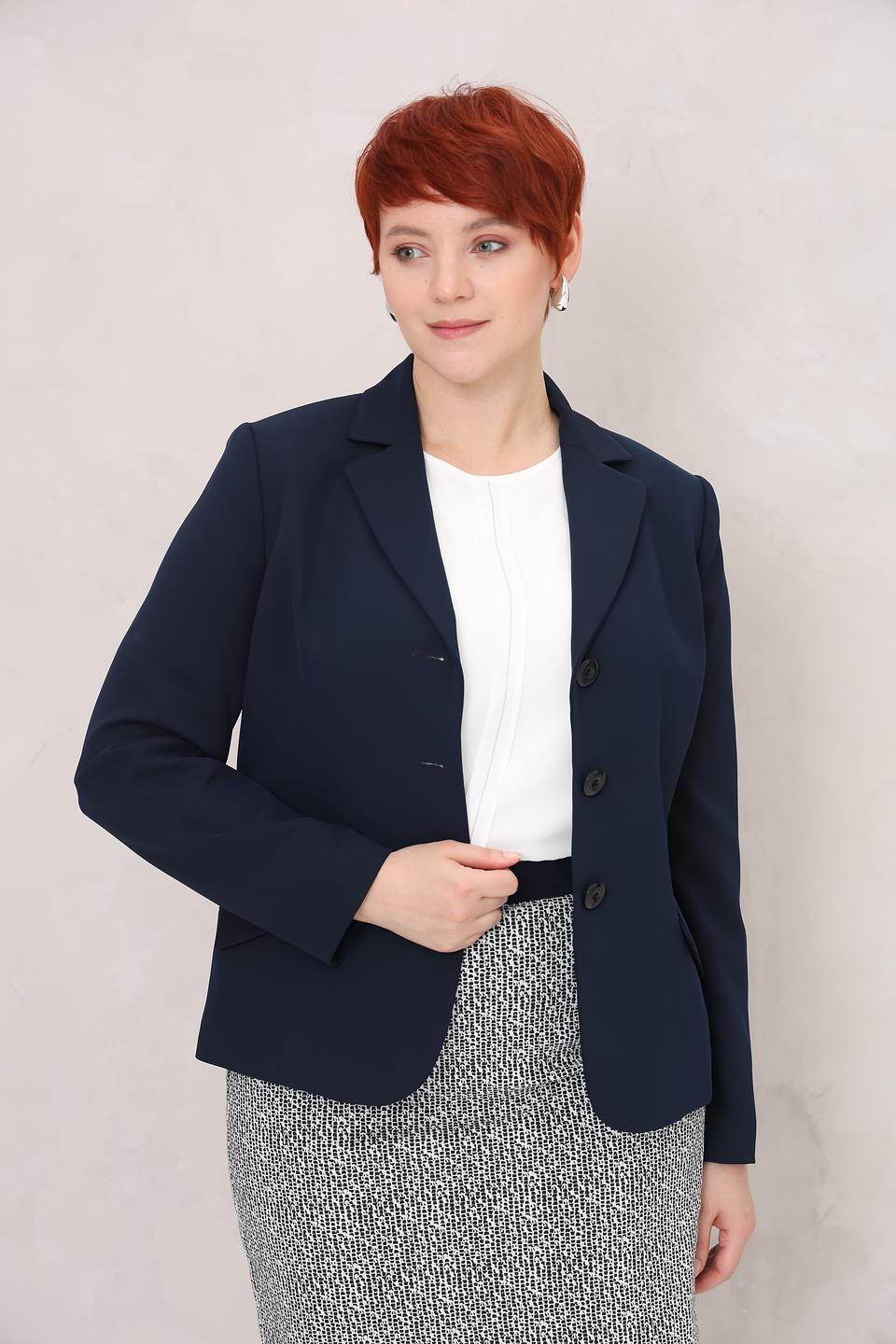 Жакет Frank Walder приталенный темно-синий