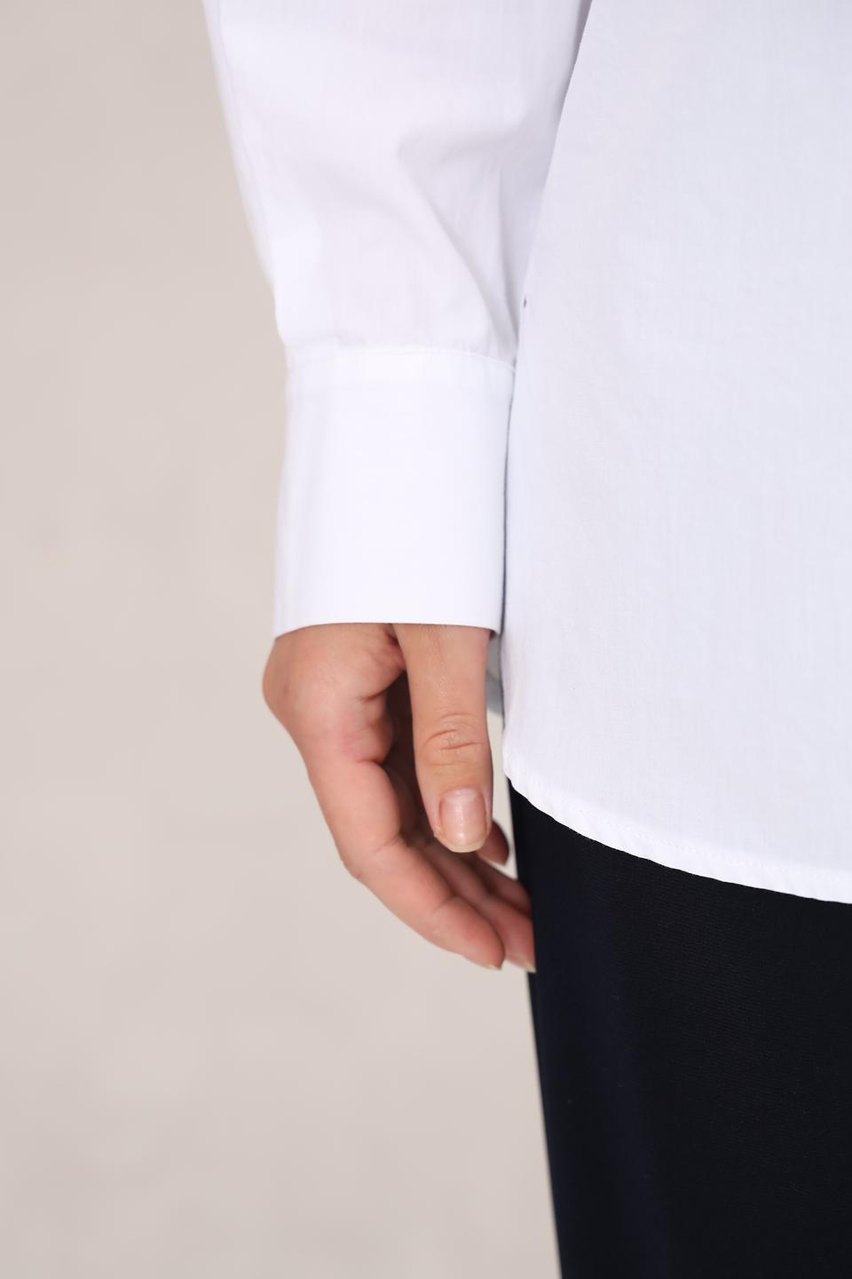 Рубашка Toni collection белая с карманами