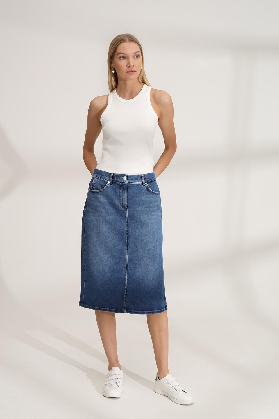 Юбка Gerry Weber деним синяя