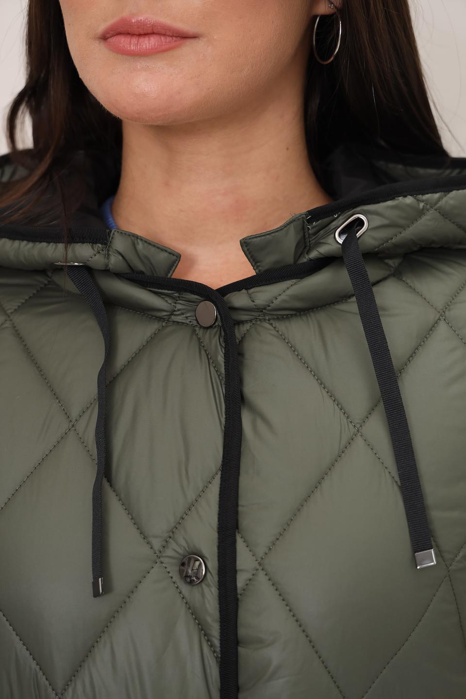 Пальто Electra style стеганое хаки