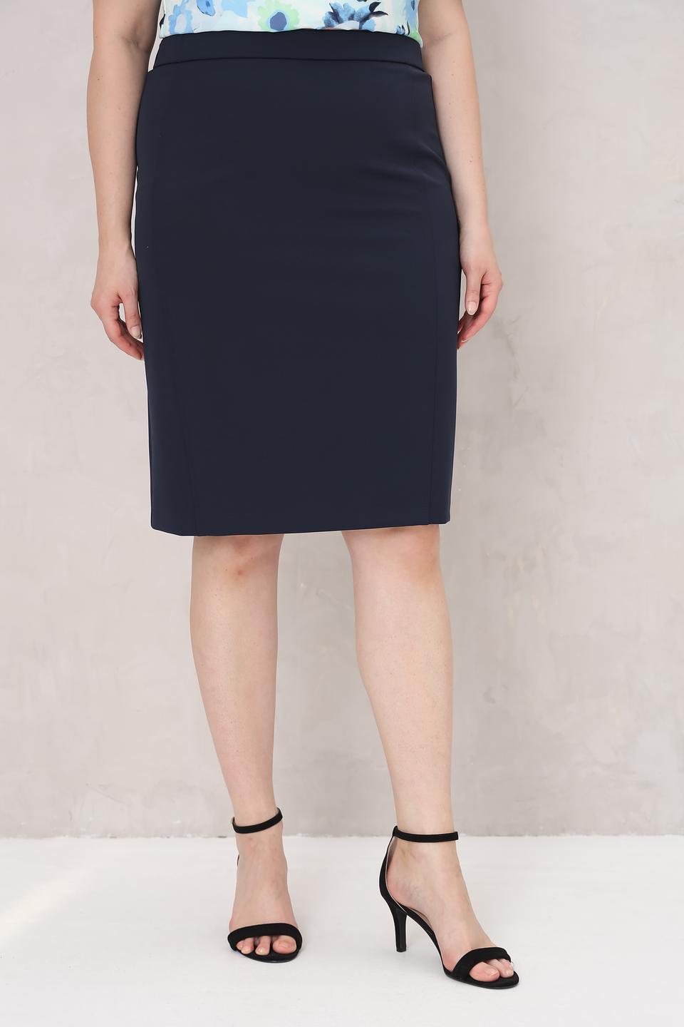 Юбка Frank Walder классическая темно-синяя