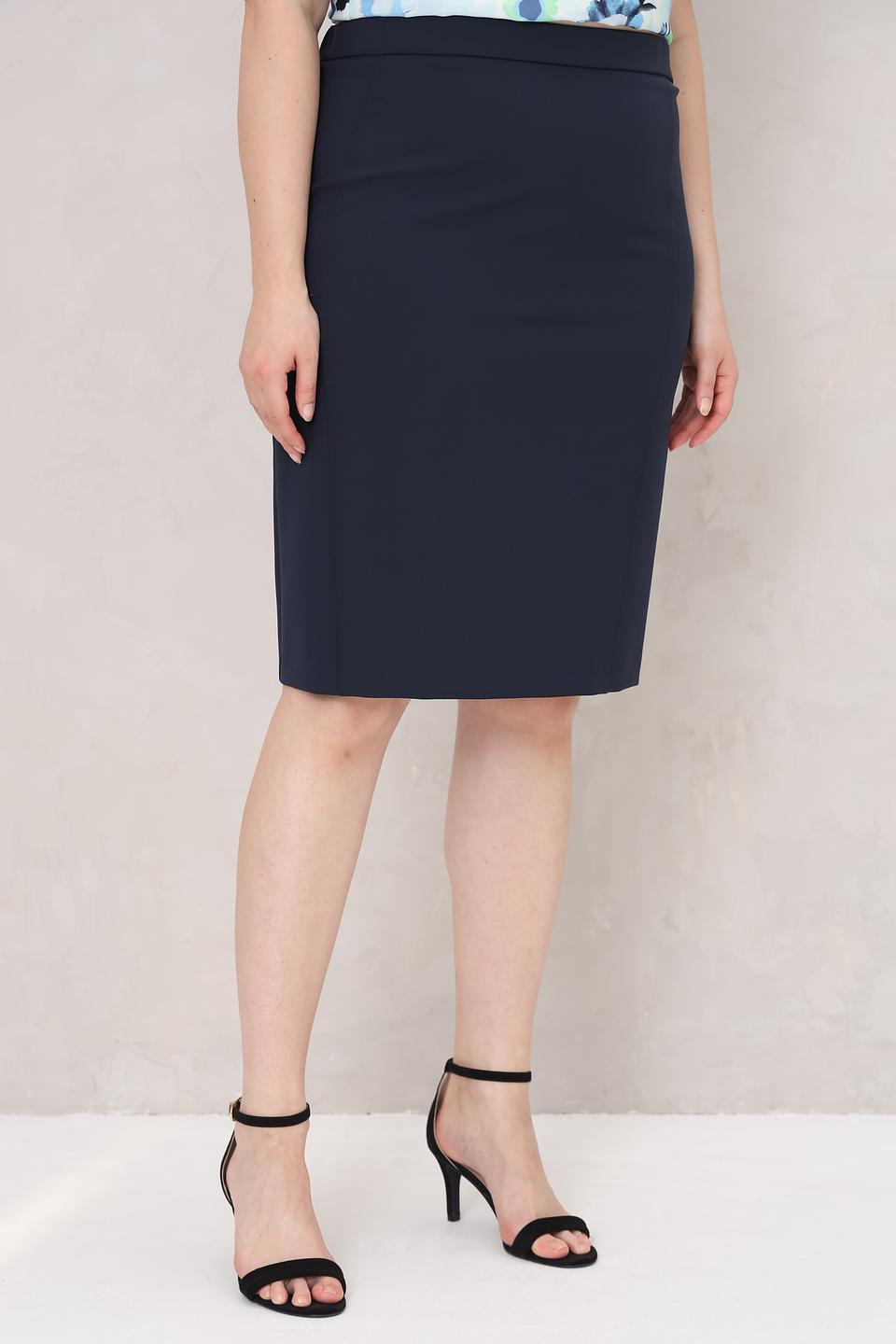 Юбка Frank Walder классическая темно-синяя