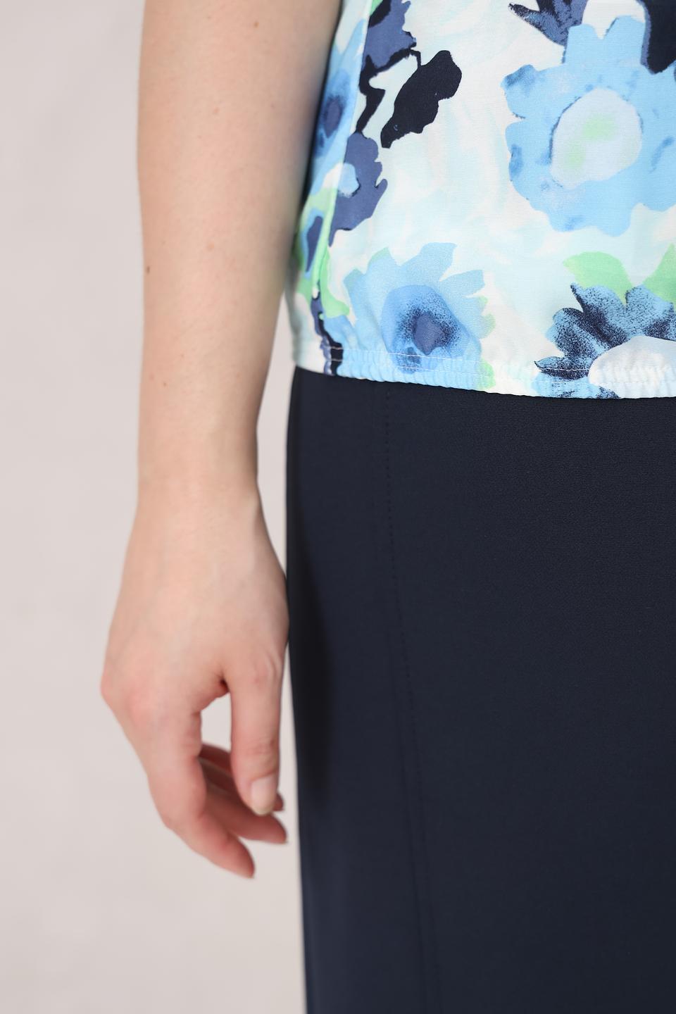 Юбка Frank Walder классическая темно-синяя