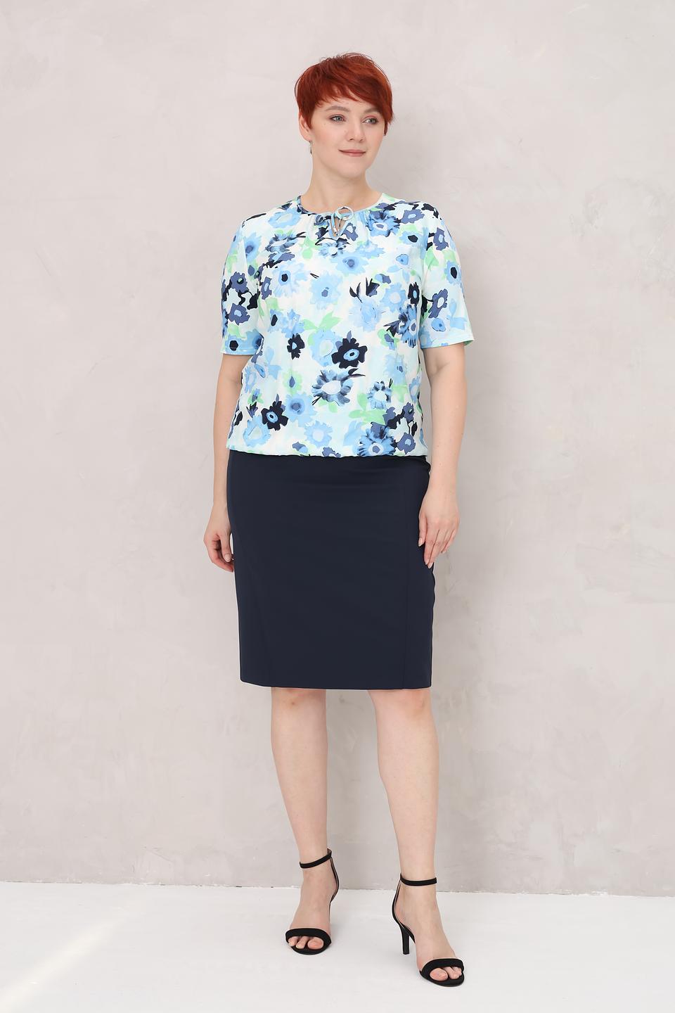 Блуза Frank Walder с цветочным принтом