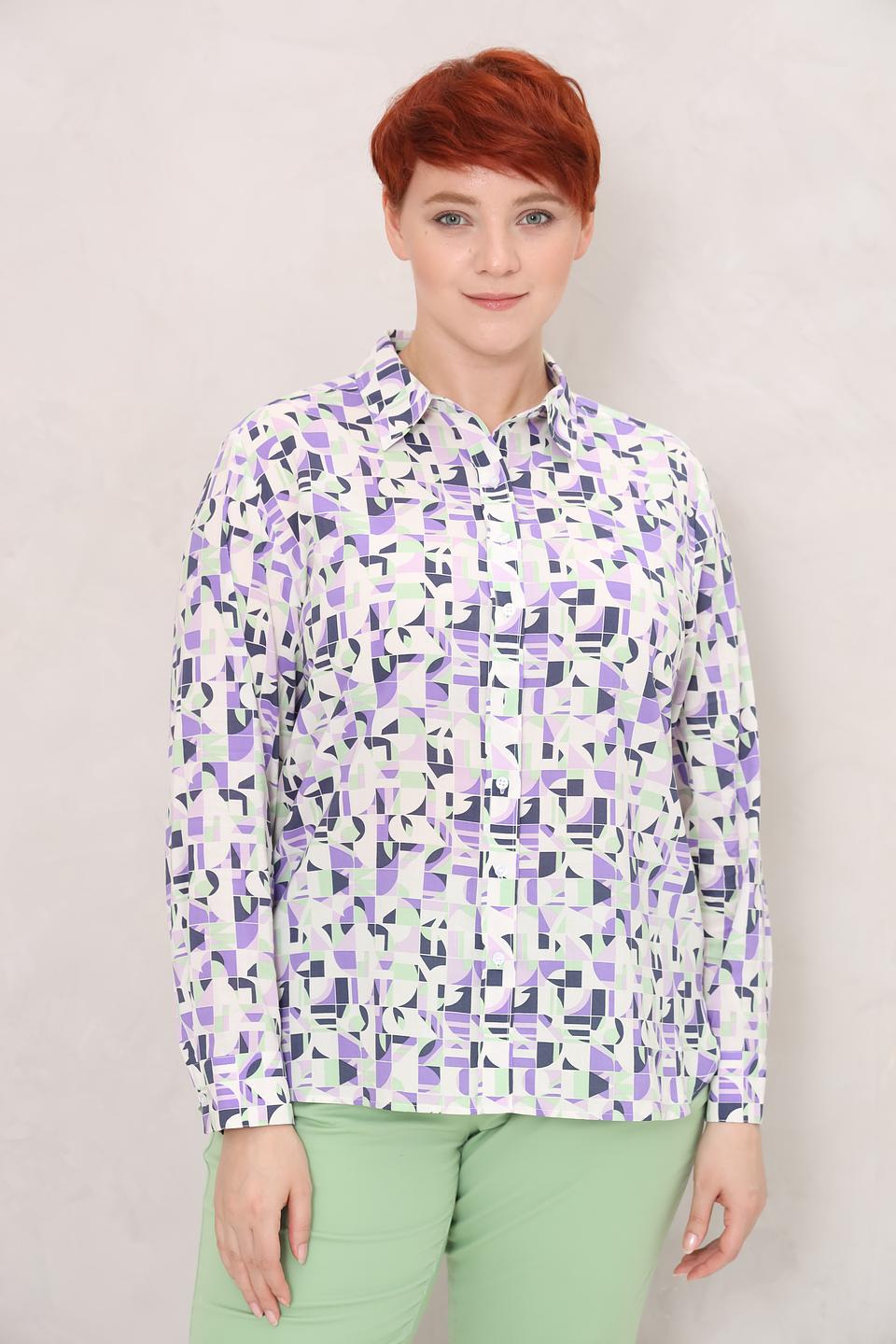 Блуза Olsen с геометрическим принтом